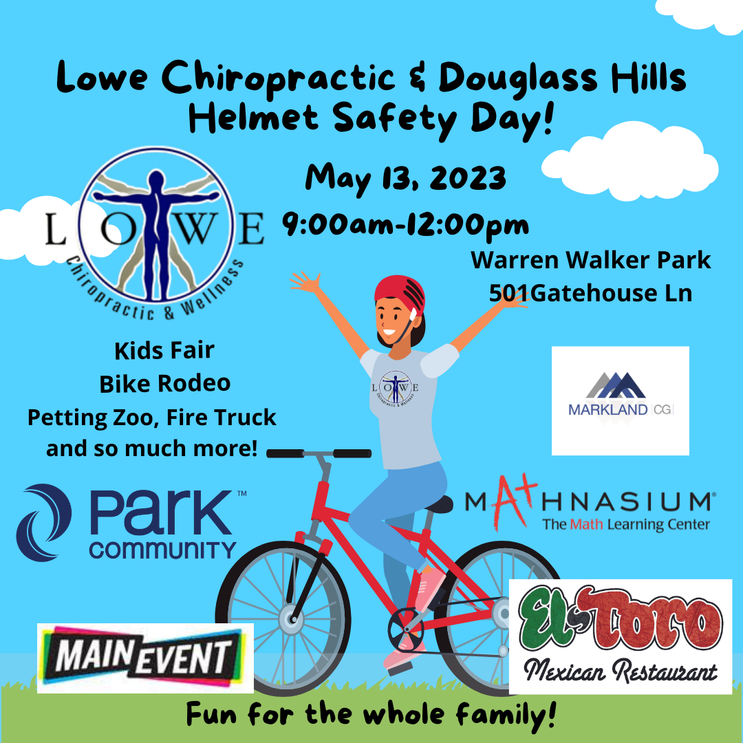 Lowe Chiropractic and Douglass Hill Helmet Safety Day